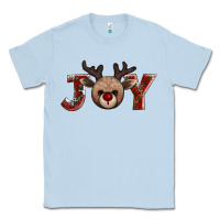 Dusty Blue joy reindeer Classic Tee - AdoDesignShop