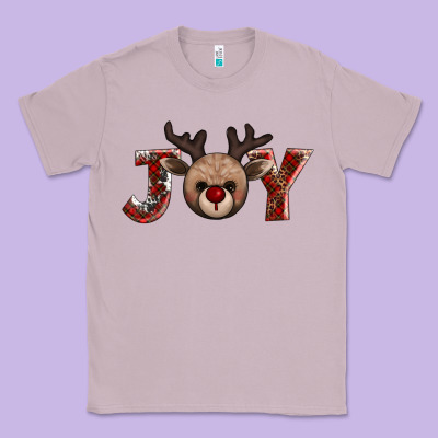 Joy Reindeer Classic Tee Designed By Adodesignshop