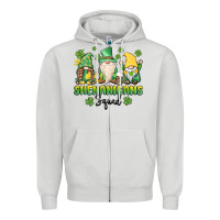 Shenanigans Squad Gnomes St. Patricks Day Zipper Hoodie | Teevron