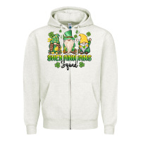 Oatmeal Heather shenanigans squad gnomes st. patricks day Zipper Hoodie - MaliasSmallBusiness