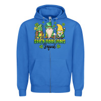 True Royal shenanigans squad gnomes st. patricks day Zipper Hoodie - MaliasSmallBusiness