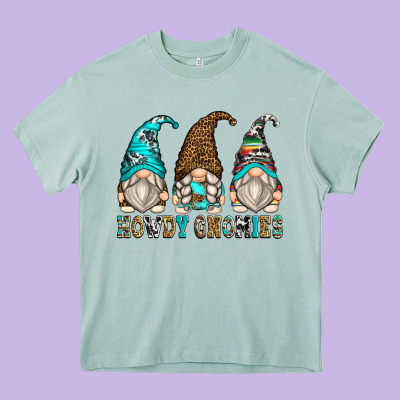 Howdy Gnomies Heavy Core Tee Designed By Zillion Design Studio