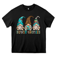 Black howdy gnomies Heavy Core Tee - Zillion Design Studio