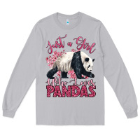 Moon Dust just a girl who loves pandas Long Sleeve Tee - LillyAllenDesigns
