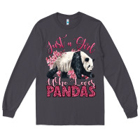 Smoke just a girl who loves pandas Long Sleeve Tee - LillyAllenDesigns