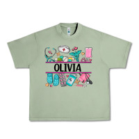 Oil Green nurse elements with costom name Urban Heavy Tee - AdoDesignShop