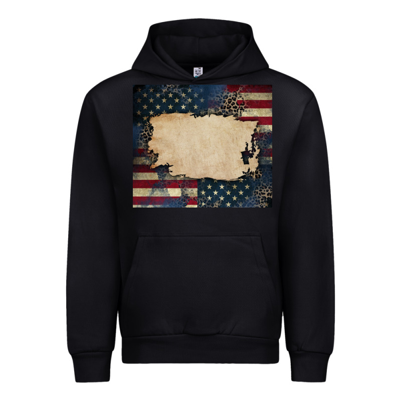 American Flag Add Your Text Urban Hoodie by CowGirlArtShop | Teevron