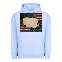 Pigment Grape Ice American flag add your text Urban Hoodie - CowGirlArtShop