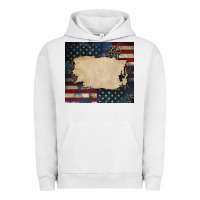 Pigment Lunar Rock American flag add your text Urban Hoodie - CowGirlArtShop