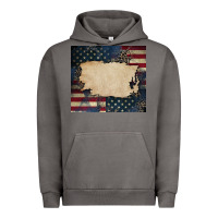 Pigment Tornado American flag add your text Urban Hoodie - CowGirlArtShop