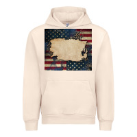 Sandshell American flag add your text Urban Hoodie - CowGirlArtShop