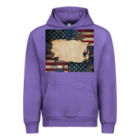 Tulip American flag add your text Urban Hoodie - CowGirlArtShop