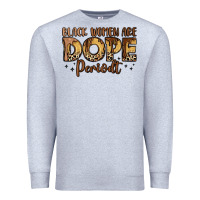 Heather Grey black women are dope periodt Premium Sweatshirt - LillyAllenDesigns