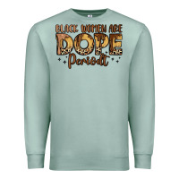 Seafoam black women are dope periodt Premium Sweatshirt - LillyAllenDesigns