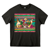 Asphalt mexican tequila skull roses cactus sombrero Heavy Core Tee - Artiststas