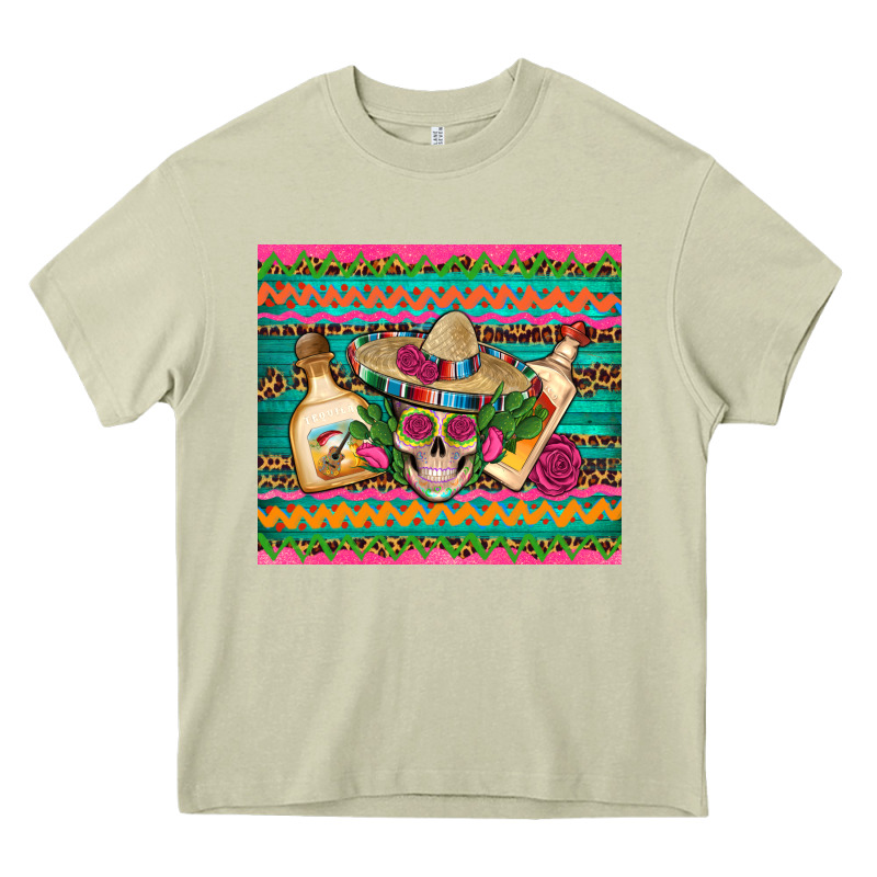 Mexican Tequila Skull Roses Cactus Sombrero Heavy Core Tee by Artiststas | Teevron
