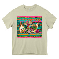 Mossy mexican tequila skull roses cactus sombrero Heavy Core Tee - Artiststas