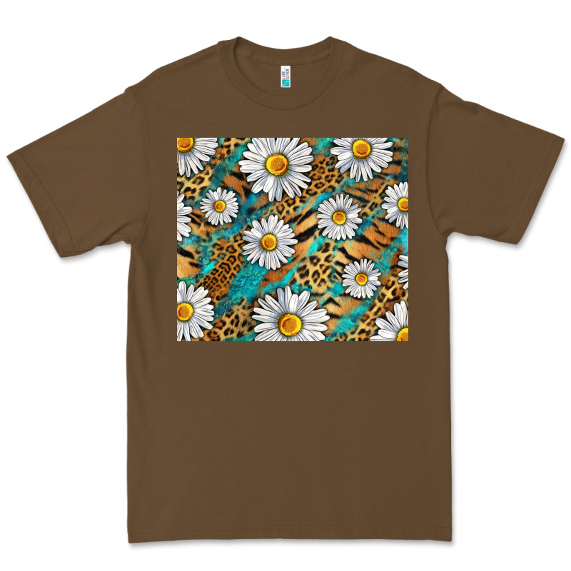 Leopard And Tiger Daisy Premium Tee by RanaPortraitStore | Teevron