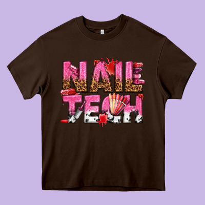 Nail Tech Heavy Core Tee Designed By Texasbilliewilder