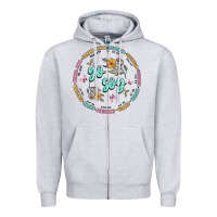 Heather Grey yo soy inspiration Zipper Hoodie - MaliasSmallBusiness