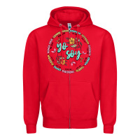 Red yo soy inspiration Zipper Hoodie - MaliasSmallBusiness