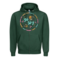 Sports Green yo soy inspiration Zipper Hoodie - MaliasSmallBusiness