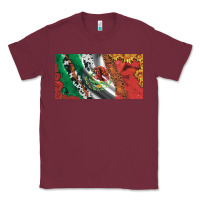 Mexico Flag Cowhide Leopard Sunflower And Roses Licanse  Plate Classic Tee | Teevron