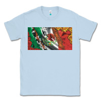 Dusty Blue mexico flag cowhide leopard sunflower and roses licanse  plate Classic Tee - Artiststas