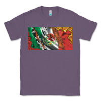 Lavender mexico flag cowhide leopard sunflower and roses licanse  plate Classic Tee - Artiststas