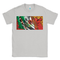 Moon Dust mexico flag cowhide leopard sunflower and roses licanse  plate Classic Tee - Artiststas