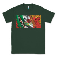 Sports Green mexico flag cowhide leopard sunflower and roses licanse  plate Classic Tee - Artiststas