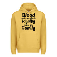 Antique Gold Blood Makes You Related Makes You Family Premium Hoodie - Bettercallsaul