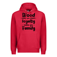 Cardinal Blood Makes You Related Makes You Family Premium Hoodie - Bettercallsaul