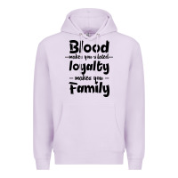 Lilac Blood Makes You Related Makes You Family Premium Hoodie - Bettercallsaul