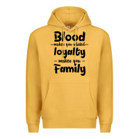 Mustard Blood Makes You Related Makes You Family Premium Hoodie - Bettercallsaul