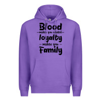 Purple Blood Makes You Related Makes You Family Premium Hoodie - Bettercallsaul