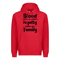 Red Blood Makes You Related Makes You Family Premium Hoodie - Bettercallsaul