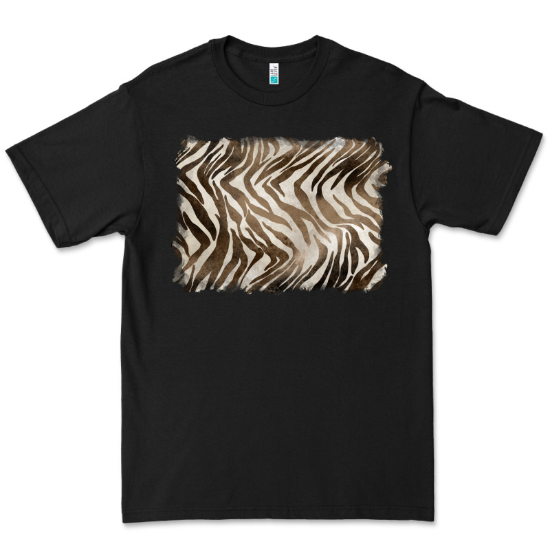 Brown Zebra Pattern Background Premium Tee by BarkalooDesign | Teevron
