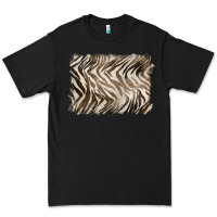 Black brown zebra pattern background Premium Tee - BarkalooDesign