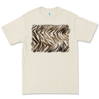Bone brown zebra pattern background Premium Tee - BarkalooDesign