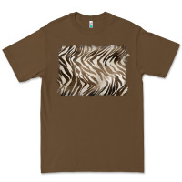 Cacao brown zebra pattern background Premium Tee - BarkalooDesign