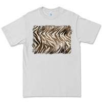 Dove Grey brown zebra pattern background Premium Tee - BarkalooDesign