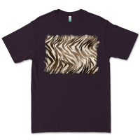 Plum brown zebra pattern background Premium Tee - BarkalooDesign