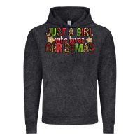 Vintage Black just a girl who loves christmas with cookies Vintage Hoodie - FaDigitalArtStudio