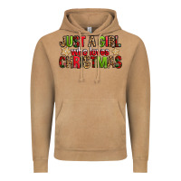 Vintage Camel just a girl who loves christmas with cookies Vintage Hoodie - FaDigitalArtStudio