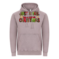 Vintage Zinc just a girl who loves christmas with cookies Vintage Hoodie - FaDigitalArtStudio