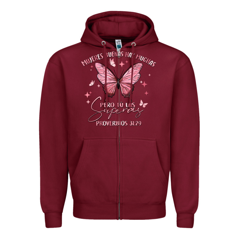 Mujeres Buenas Hay Muchas Zipper Hoodie by MaliasSmallBusiness | Teevron