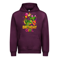 Mauve Wine 4th birthday girl t rex pink Urban Hoodie - CowGirlArtShop