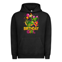 Pigment Black 4th birthday girl t rex pink Urban Hoodie - CowGirlArtShop