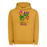 Pigment Peanut Butter 4th birthday girl t rex pink Urban Hoodie - CowGirlArtShop